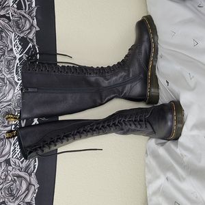 Knee high Doc Martens